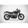 ZARD Full CONICAL HIGH MOUNT Exhaust for Triumph Street Scrambler ZARD Full CONICAL HIGH MOUNT Exhaust for Triumph Street Scrambler